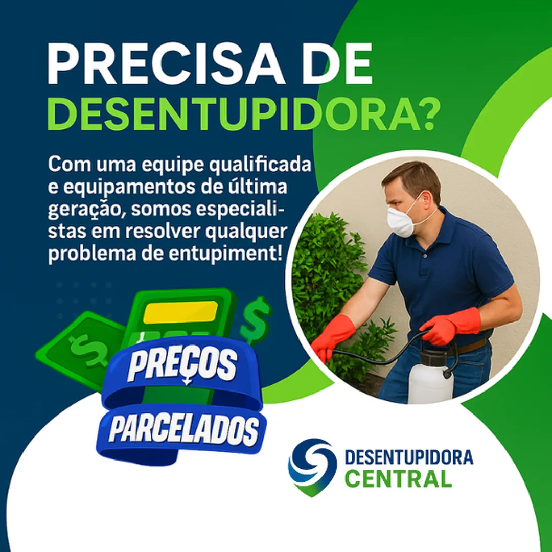 Desentupidora de esgoto,Limpeza de caixa de gordura, Desentupidora em Cambé,