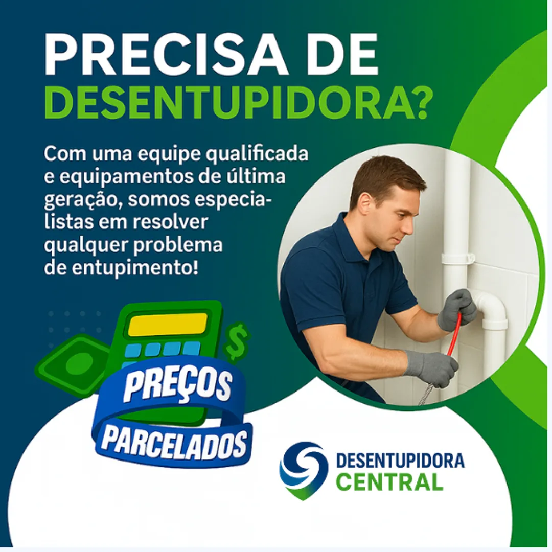 Desentupidora de esgoto,Limpeza de caixa de gordura, Desentupidora em Cambé,