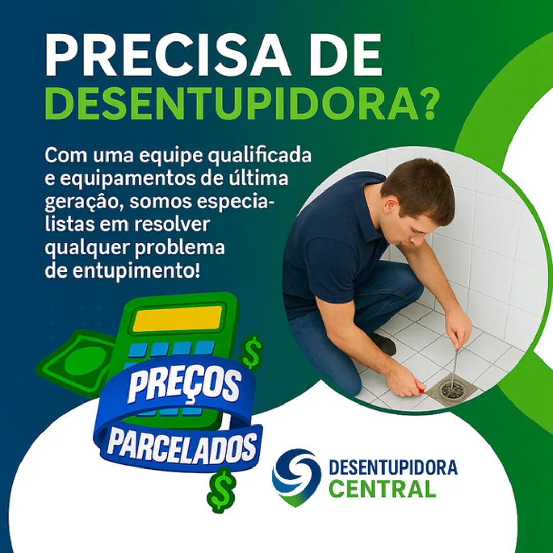 Desentupidora de esgoto,Limpeza de caixa de gordura, Desentupidora em Cambé,