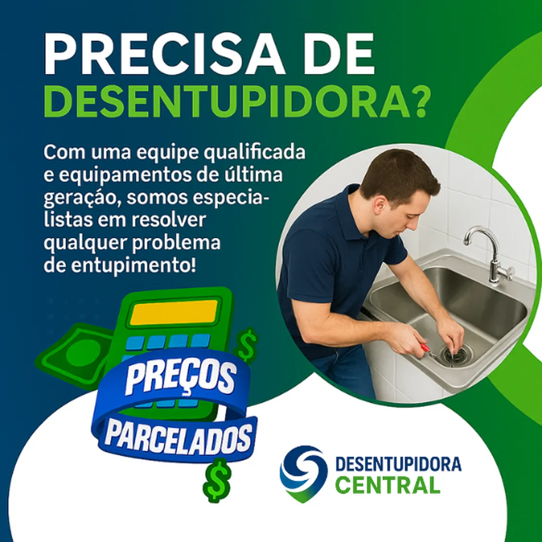 Desentupidora de esgoto,Limpeza de caixa de gordura, Desentupidora em Cambé,
